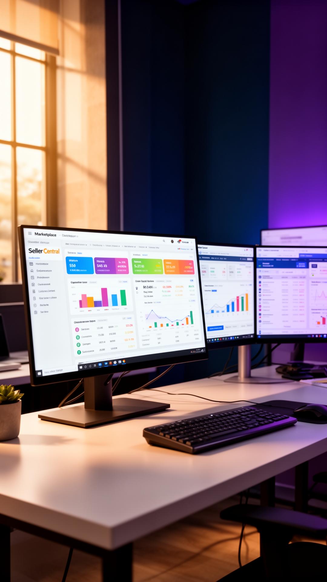 Marketplace Operations Arbeitsplatz mit Performance-Dashboards